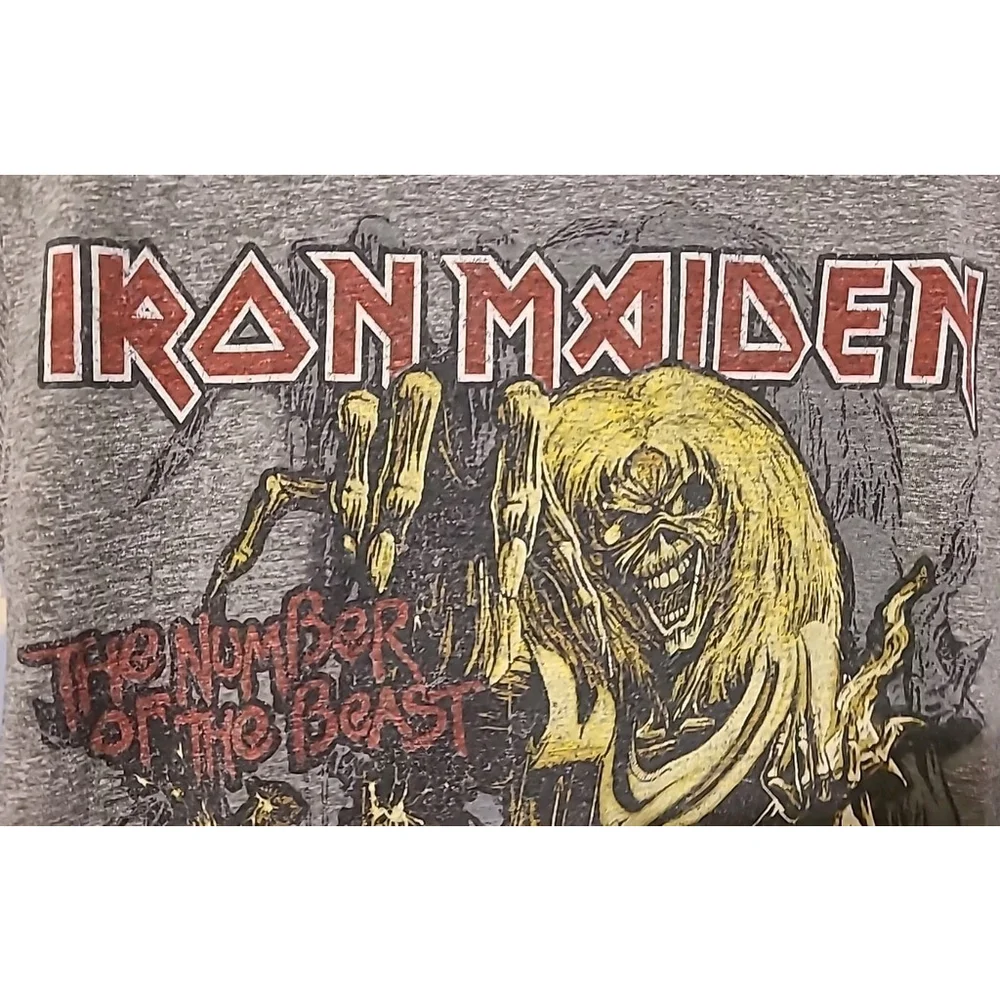 Iron Maiden The Number Of The Beast Album Cover Shirt Size Small USA Fabric - Picture 3 of 7